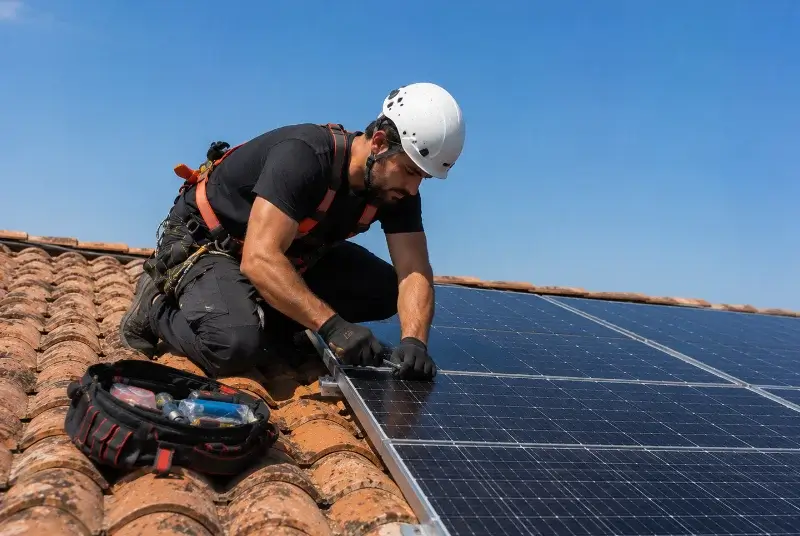 Maintenance et monitoring de panneaux solaires à Saliès