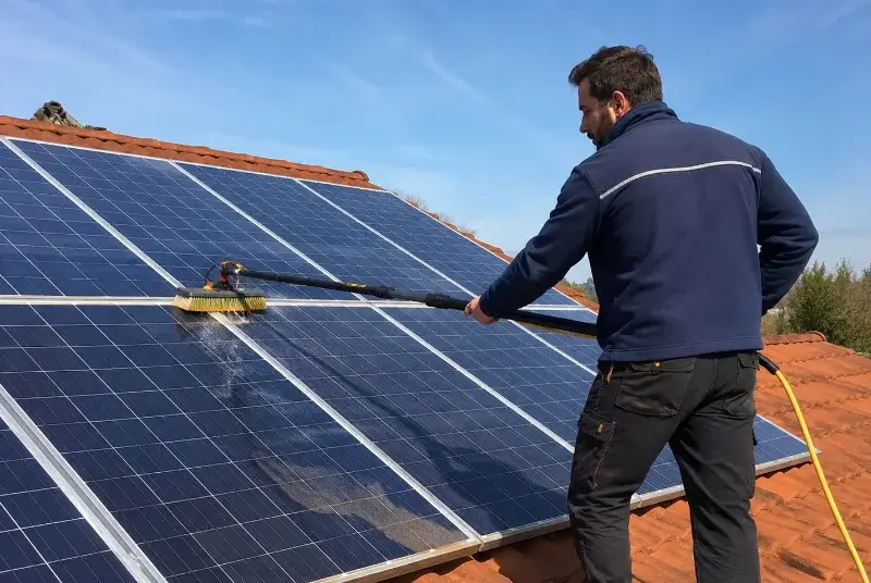 Nettoyage et entretien de panneaux solaires à Saliès